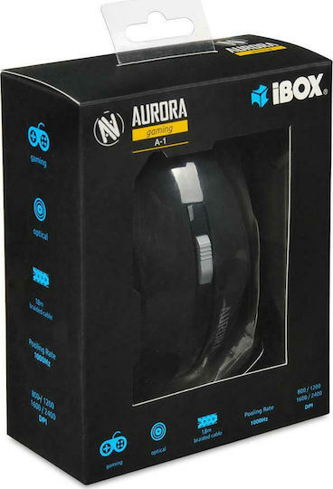 iBox Aurora A-1 Gaming Ποντίκι Μαύρο