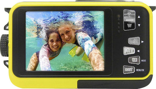 GoXtreme Reef Compact Φωτογραφική Μηχανή 8MP με Οθόνη 2.7" και Ανάλυση Video Full HD (1080p) Κίτρινη