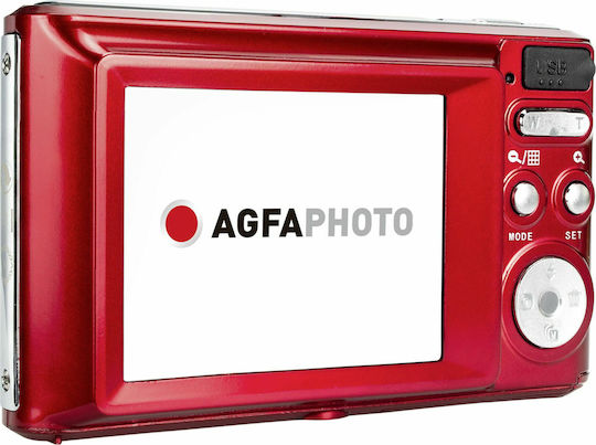 AgfaPhoto DC5200 Kompaktkamera 21MP Optischer Zoom 8x Rot