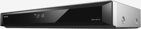 Panasonic Blu-Ray Player DMR-UBC70 DMR-UBC70EGS Built-in WiFi with Blu-Ray/DVD Recording and USB Media Player Capability Silver