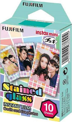 Fujifilm Color Instax Mini Stained Glass Instant Φιλμ (10 Exposures)