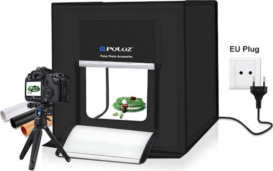 Puluz Photo Box with LED Light Photo Box Lighted with Multiple Backrounds 40x40x40cm