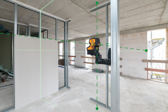 Geo Fennel Gmbh CrossPointer5 Green Selbstnivellierend Linear Laser-Wasserwaage Grüner Strahl