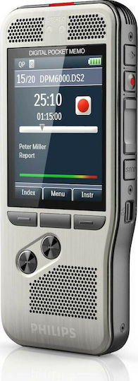 Philips Voice Recorder DPM6000 DPM6000/02 με Eσωτερική Μνήμη 4GB
