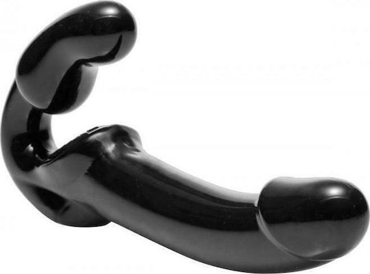 Strap U Revolver Strapless Strap On G-Spot Dildo Strapless Strap On with Dildo 25.40cm in Black Color