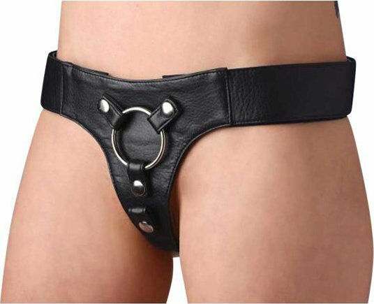Strap U Domina Wide Band Strap On Harness Only Harness in Black Color