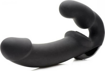 Strap U Urge Strapless Strap On Vibrator with Dildo with Vibration Black