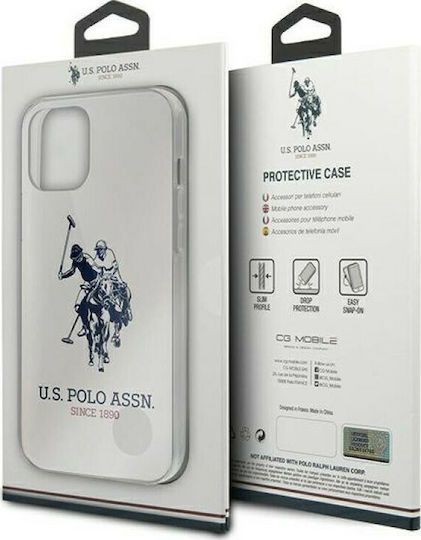 U.S. Polo Assn. Shiny Big Logo Back Cover Σιλικόνης Λευκό (iPhone 12 Pro Max)
