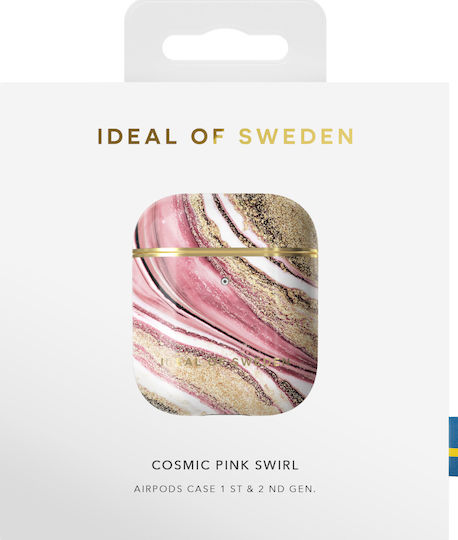 iDeal Of Sweden Printed Case Plastic Cosmic Pink Swirl for Apple AirPods 1 / AirPods 2