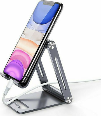 Ugreen Foldable Multi-Angle Phone Stand Βάση Γραφείου για Κινητό σε Γκρι χρώμα