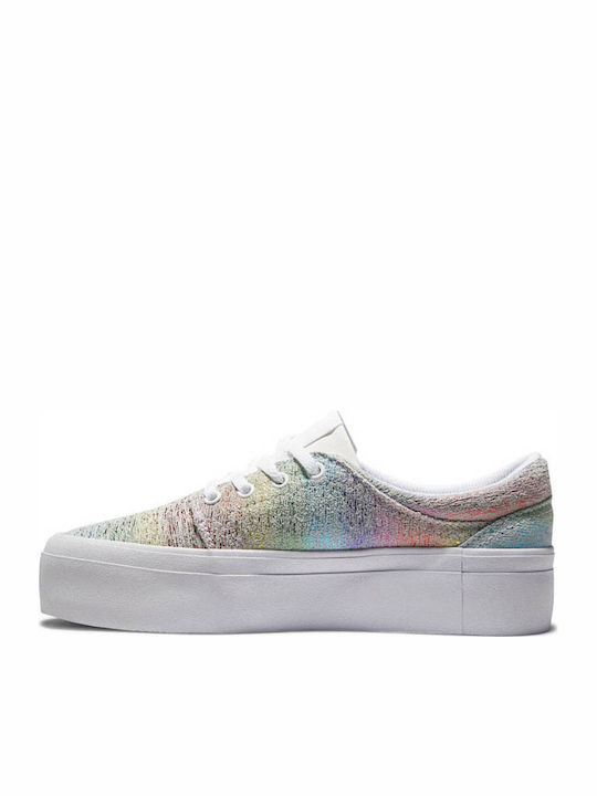 DC Trase Femei Flatforms Sneakers Multicolor