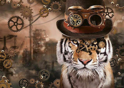 Steampunk Tiger Puzzle 2D 1000 Pieces