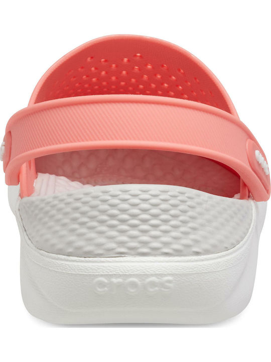 Crocs Literide Γυναικεία Ανατομικά Σαμπό Ροζ