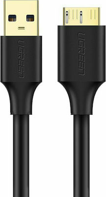 Ugreen Regulär USB 3.0 auf Micro-USB-Kabel Schwarz 2m (10843) 1Stück