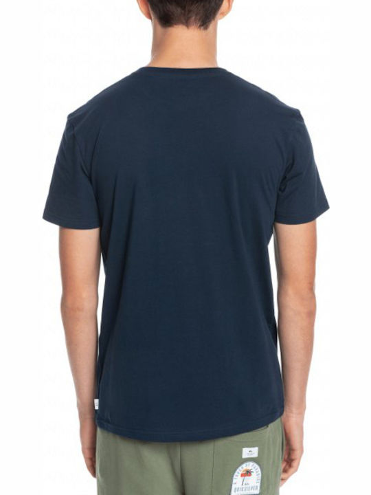 Quiksilver Shining Hours Ανδρικό T-shirt Navy Μπλε Με Στάμπα