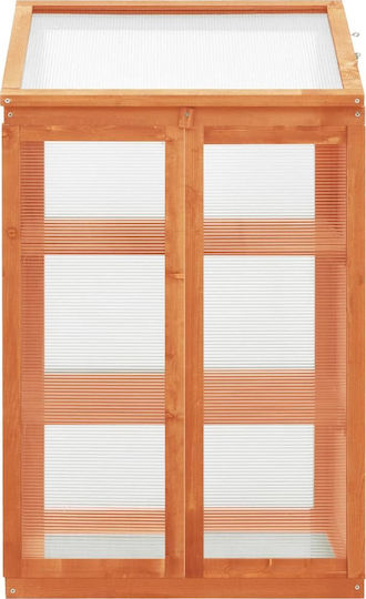vidaXL 314848 Σπορείο με Ξύλινο Σκελετό και Ράφια 0.45x0.6x1m