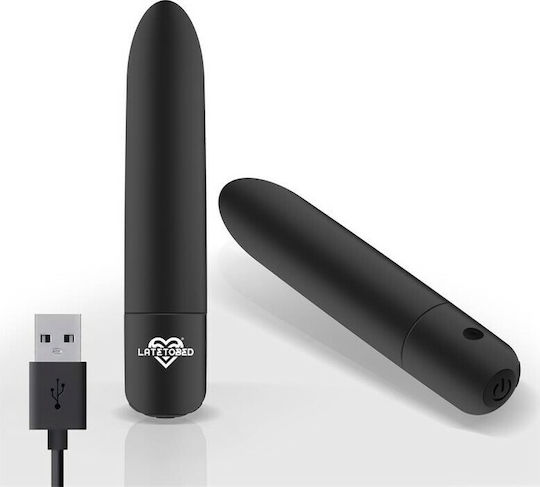 LateToBed Shoty Vibrator Bullet 10cm Black
