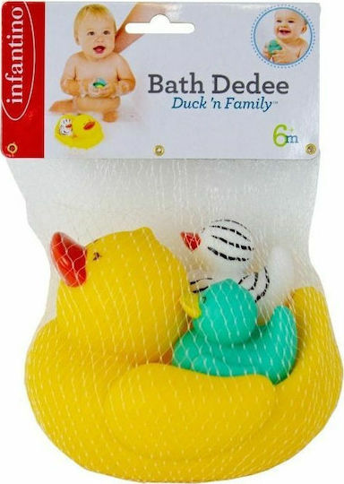 Infantino Bath Duck ‘n Family Παπάκια Μπάνιου για 6+ Μηνών 3τμχ