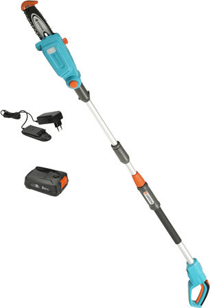 Gardena Tcs 20/18V P4a Teleskopisches Bügelsäge Batterien 18V 1x2,5Ah und Klinge 20cm