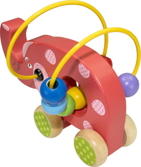 Big Jigs Labyrinth Elephant Push Along Bead Frame aus Holz für 12++ Monate