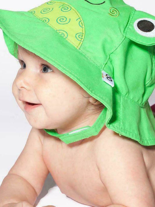 Zoocchini Παιδικό Καπέλο Bucket Υφασμάτινο Αντηλιακό Βατραχάκι Πράσινο