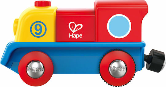 Hape Brave Little Engine Trenuleț din Lemn pentru 1,5+ ani+ Ani