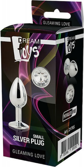Dream Toys Gleaming Love Silver Plug Anal Plug Small Silver 7.1cm