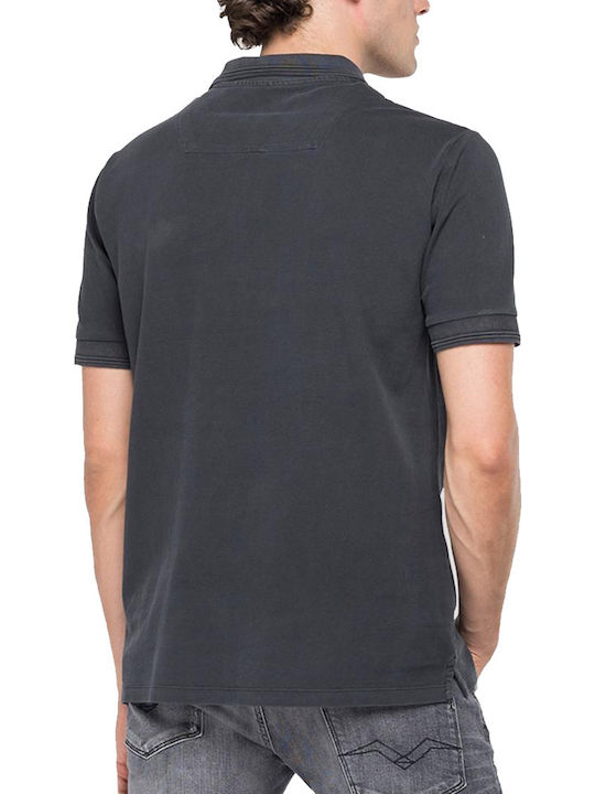 Replay Herren Kurzarmshirt Polo Gray