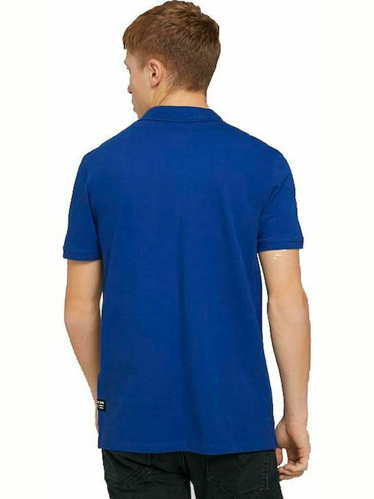 Tom Tailor Herren Kurzarmshirt Polo Blau