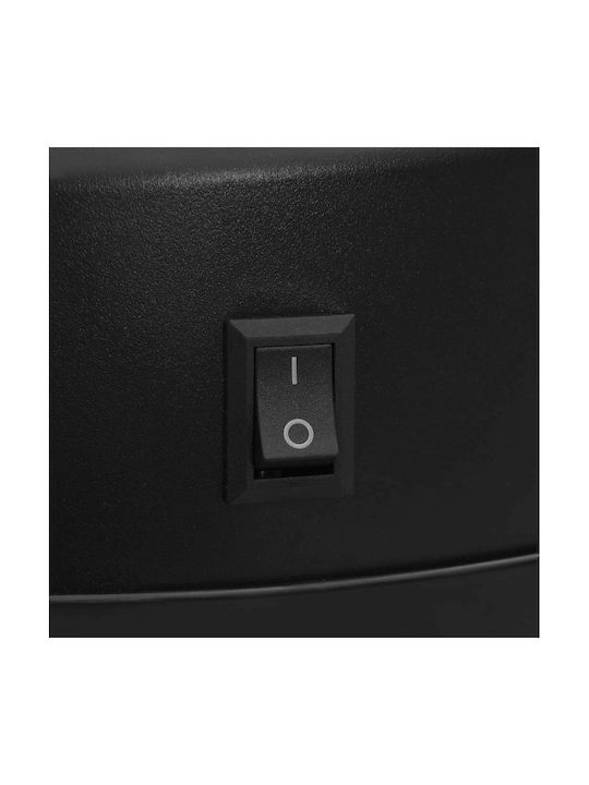 vidaXL Abfalleimer Abfall Metallisch mit Lichtsensor Schwarz 30Es 1Stück
