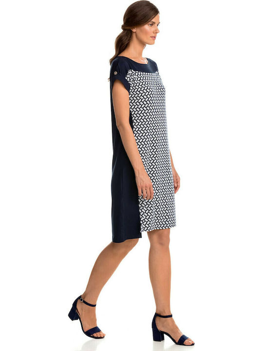 Vamp Feminin Scurt Rochie de Plajă Albastru marin