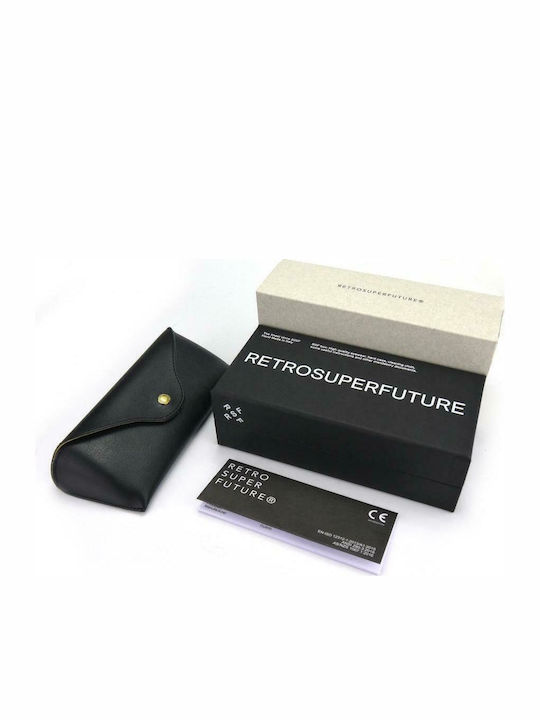Retrosuperfuture America Bărbătești Ochelari de soare cu Maro Cadru și Verde Lentilă 88U