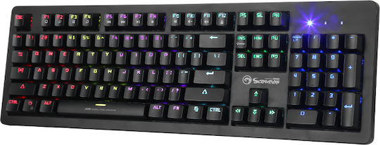 Marvo KG916 Gaming Μηχανικό Πληκτρολόγιο με RGB φωτισμό (Αγγλικό US)