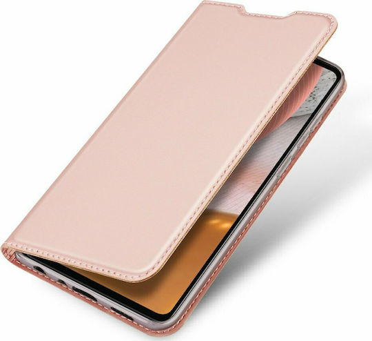 Dux Ducis Skin Pro Buchen Sie Synthetisches Leder Rosa (Galaxy A72)