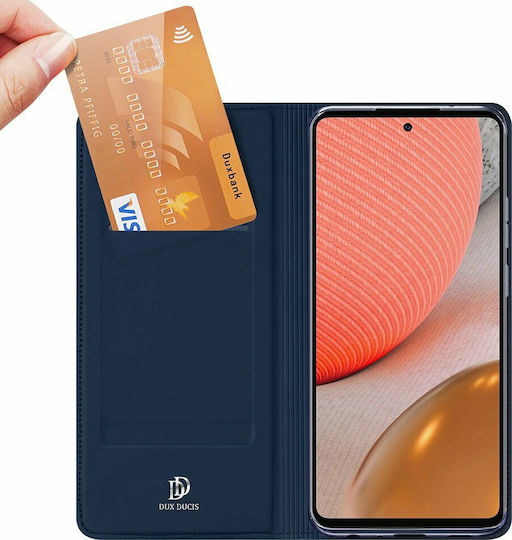 Dux Ducis Skin Pro Book Piele artificială Albastru (Galaxy A72)