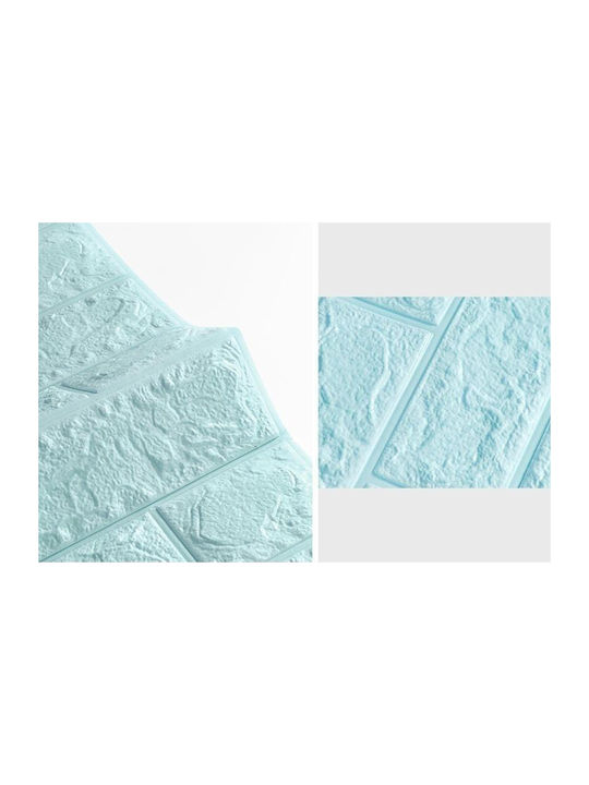 Self-Adhesive 3D Wall Panel Blue 70x77cm