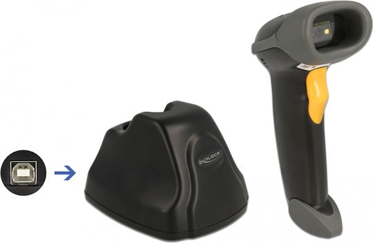 DeLock Handheld Scanner Wireless with 2D and QR Barcode Reading Capability