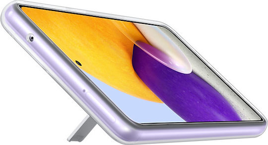 Samsung Clear Standing Cover Back Cover Πλαστικό / Σιλικόνης Διάφανο (Galaxy A72)
