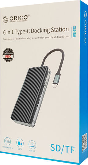 Orico WB-6TS USB-C Stație de andocare cu HDMI 4K Gri