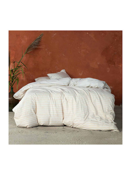 Nima Evenness Σετ Σεντόνια Μονά με Λάστιχο 100x200+32εκ. Beige (3τμχ)