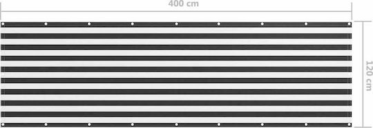 vidaXL Shade Divider on Roll Multicolour 1.2x4m made of Oxford fabric