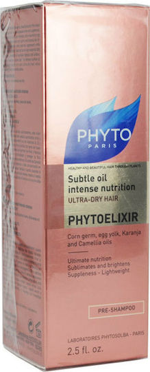 Phyto Phytoelixir Subtil Nutriție Intensă Ulei Ultra Uscat pentru Păr pentru Reparare 75ml