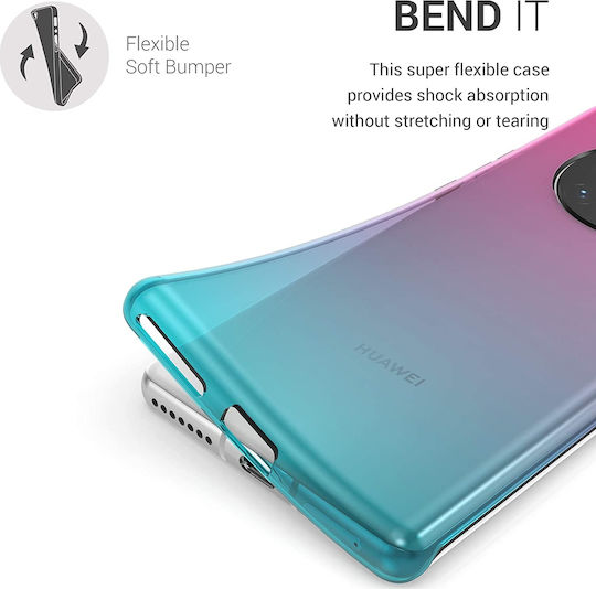 KWmobile Bicolor Back Cover Silicone Multicolour (Huawei Mate 40 Pro)