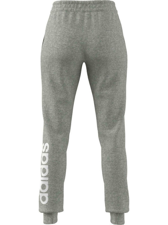 Adidas Essentials Women's High Waist Jogger Sweatpants Gray