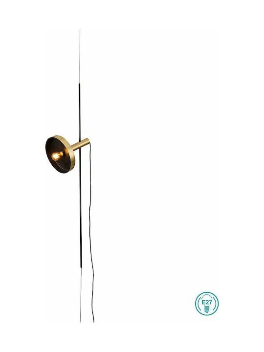 Faro Barcelona Whizz Floor Lamp H120xW24cm. with Socket for Bulb E27 Gold