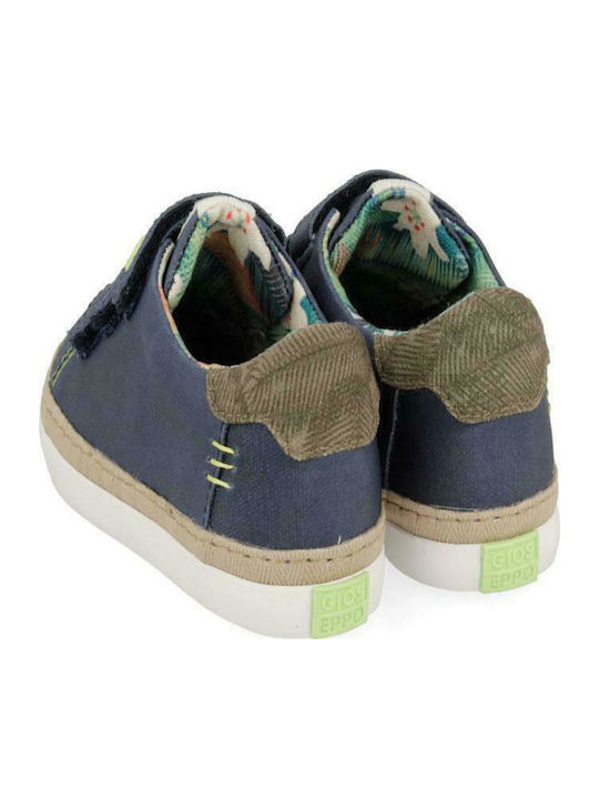 Sneaker Kids Sneakers with Scratch Navy Blue