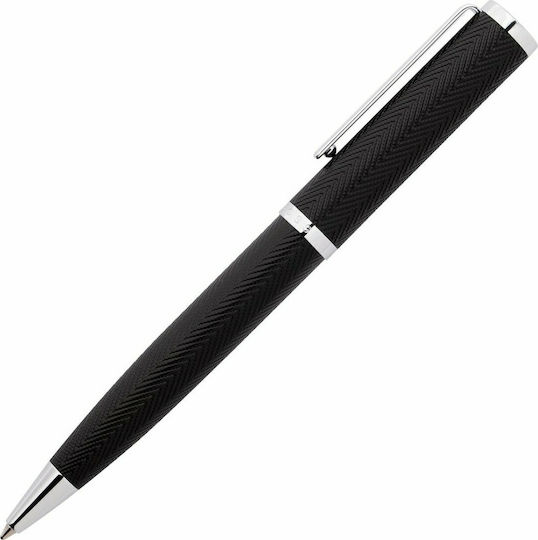 Hugo Boss Formation Herringbone Pen Pen Ballpoint with Blue Ink