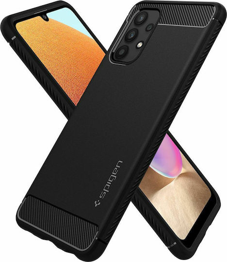 Spigen Rugged Armor Back Cover Σιλικόνης 2mm Μαύρο (Galaxy A52 / A52s)