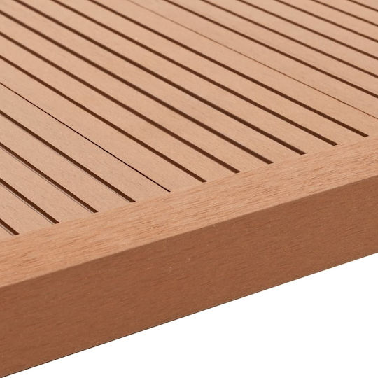 vidaXL Deck Ecke für Gartenboden aus WPC 170x4.5cm 5Stück 170cm Hellbraun