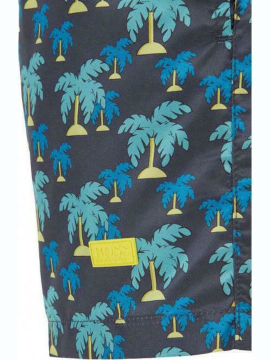 Men's Swimwear Shorts Gray with Patterns